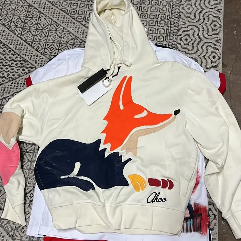 AKOO 9 piece bundle denim and sweats with tee and polos LARGE and size 34 - Picture 4 of 12